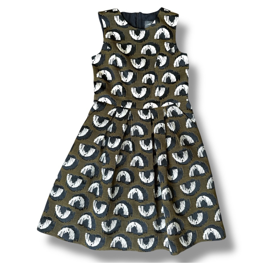 Anthropologie Hunter Dixon by Hunter Bell Adete Structured Jacquard Dress Size 4 - Picture 5 of 13